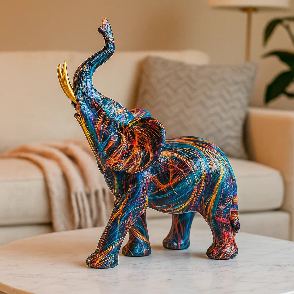 Colourful Elephant Statue