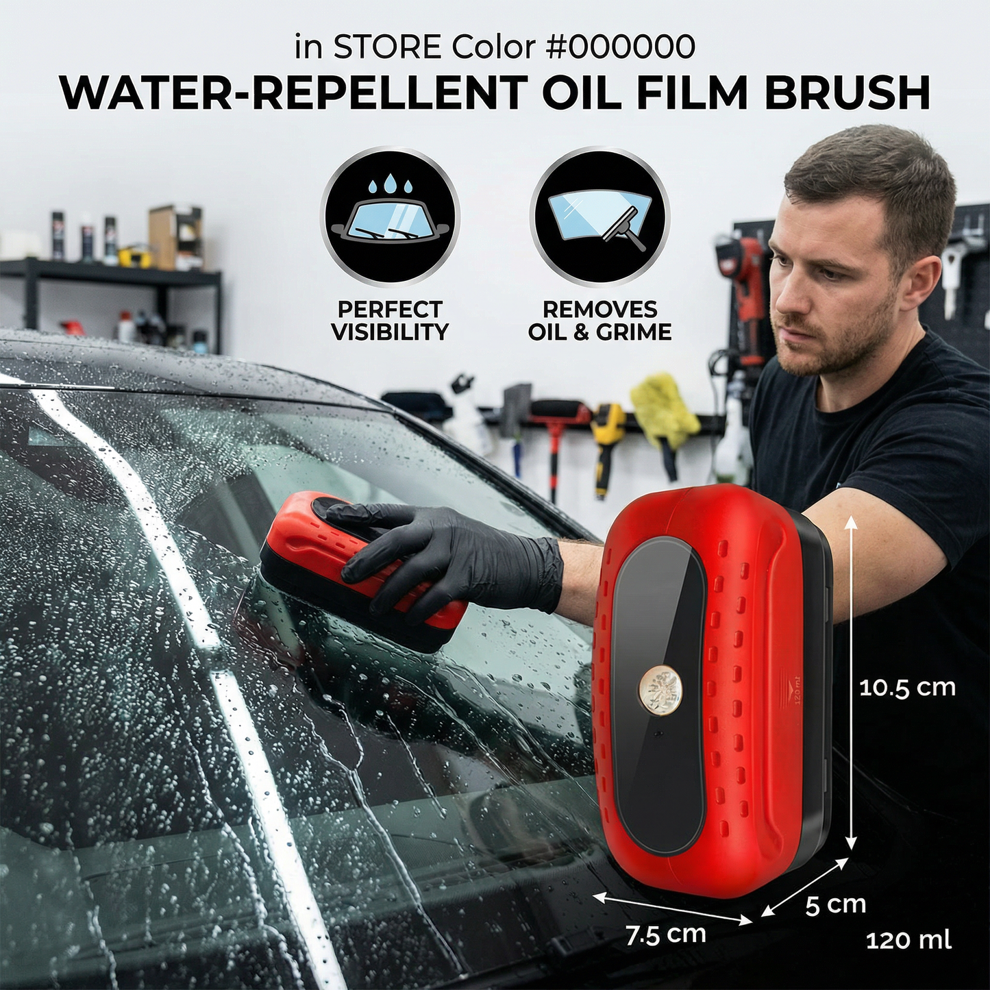 Water - Repellent Oil Layer Brush For Perfect Vision