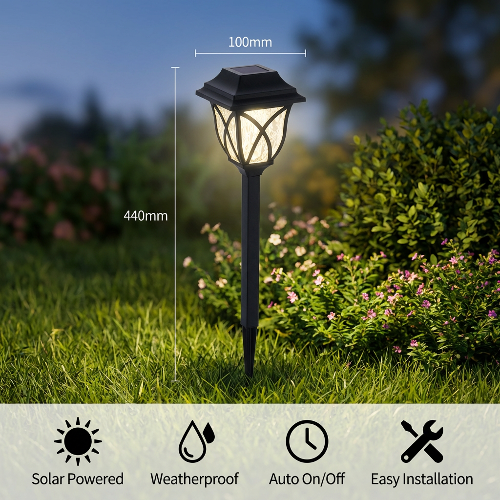 Solar Garden Lights Garden Decorative Lawn Ground Lights Outdoor Decorative Lighting Night Lights Solar Grid Lights