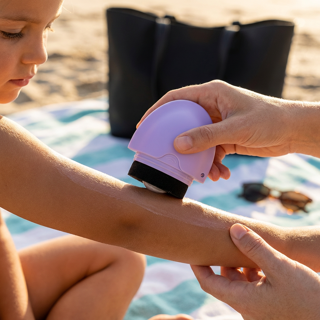 Sunscreen Applicator Removable Silicone Roller Cream Applicator