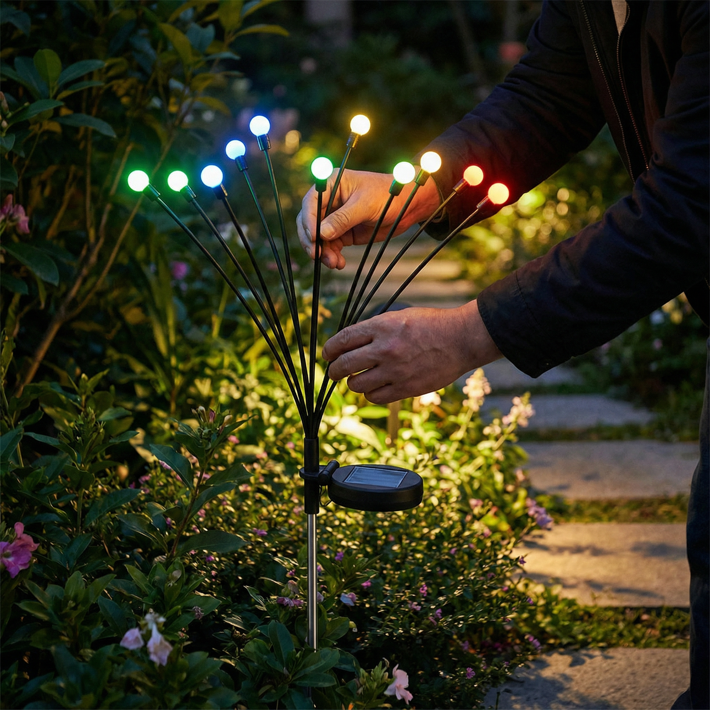 Solar Fireflies Garden Lights