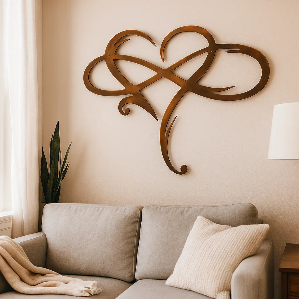 Iron Wall Decoration With Infinity Heart