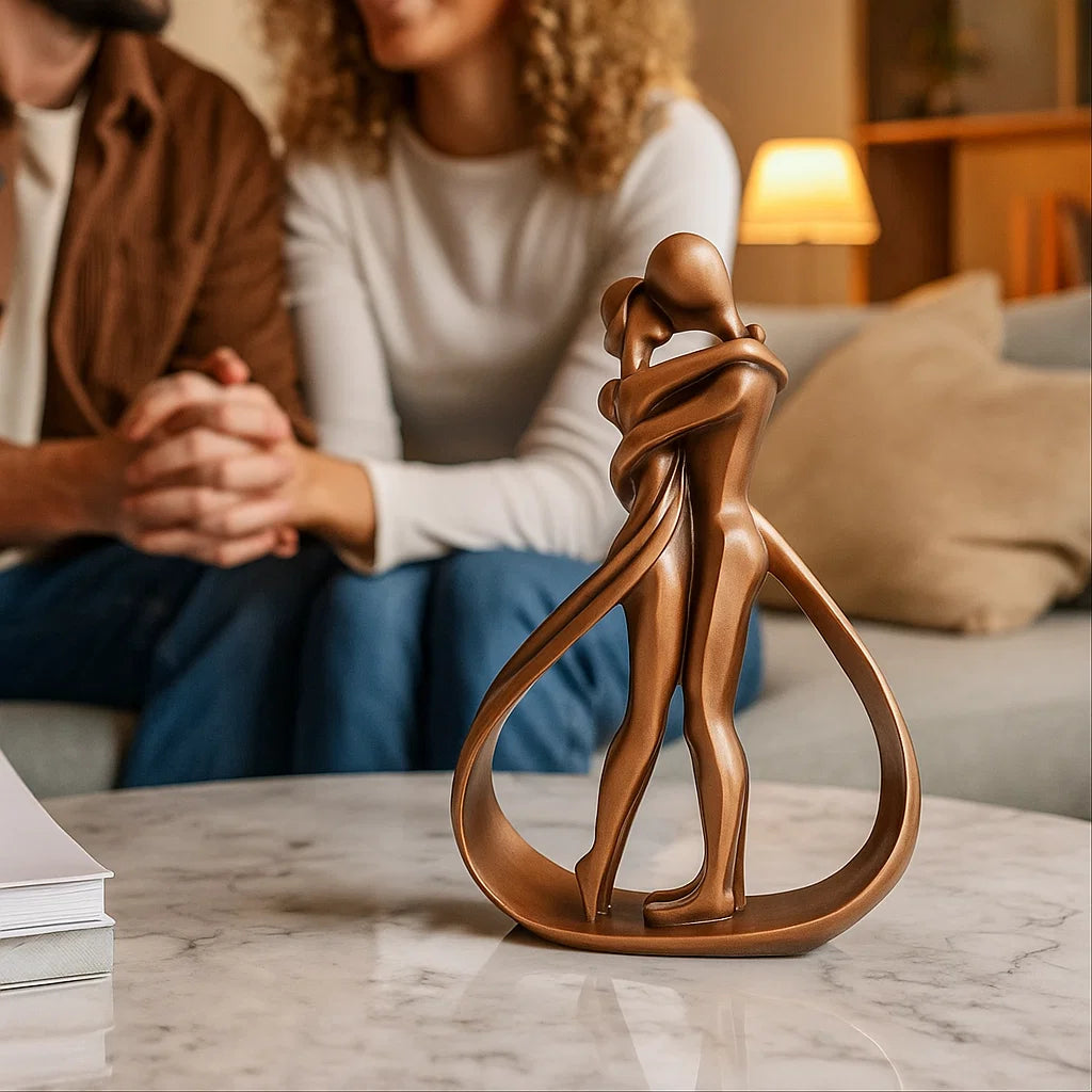 Modern Lovers Sculpture - Symbol Of The Bond