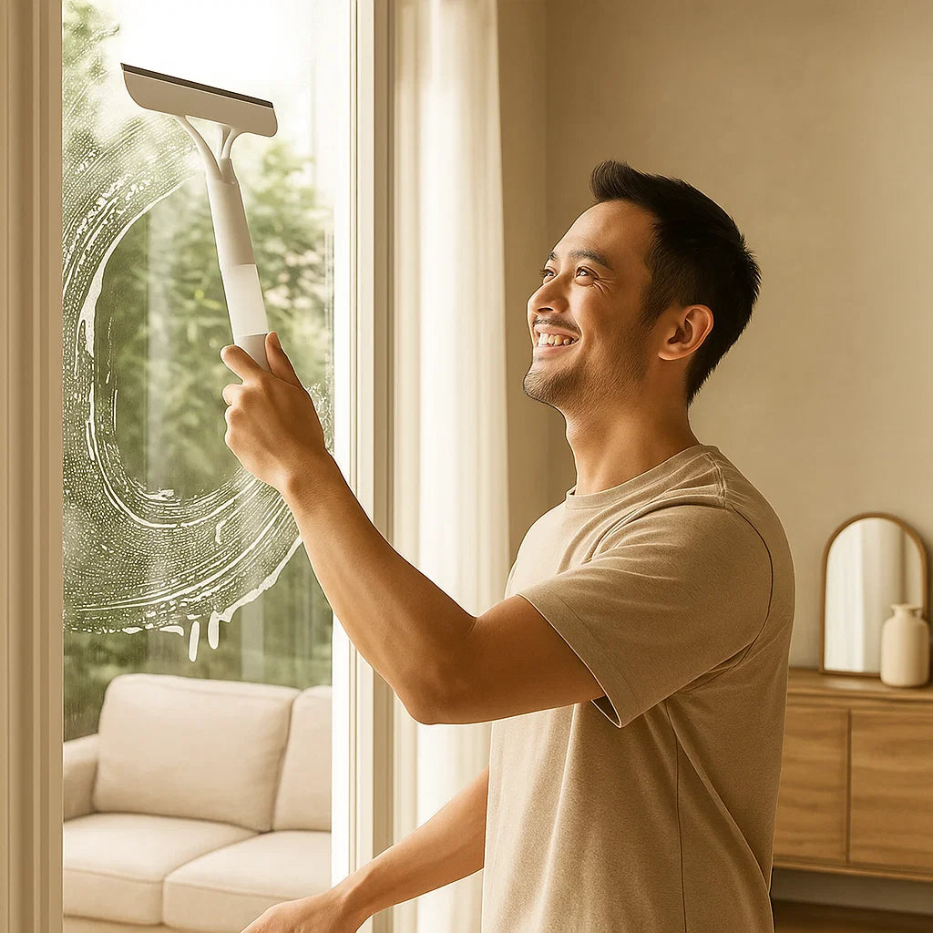 3-in-1 Multifunctional Glass Cleaning Rod