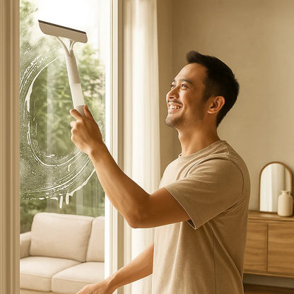 3-in-1 Multifunctional Glass Cleaning Rod