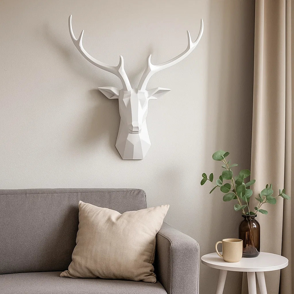3D Deer Head Decoration For A Sublime Atmosphere