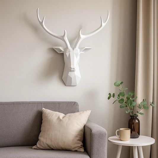 3D Deer Head Decoration For A Sublime Atmosphere