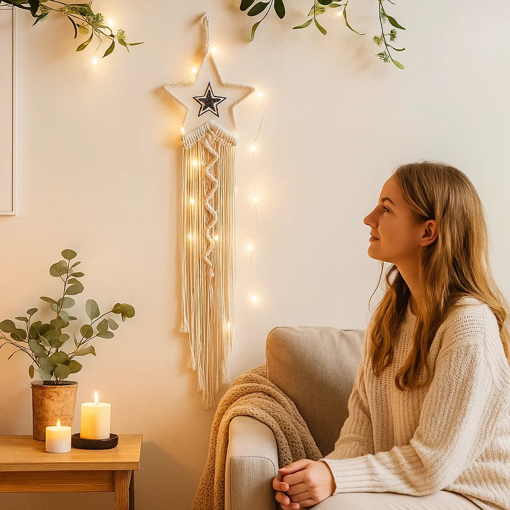 Cathy I Dreamcatcher for Women - Macramé Decoration with Lights