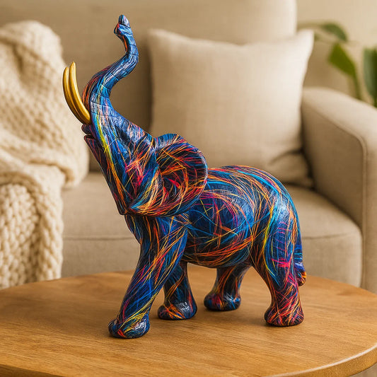 Colourful Elephant Statue