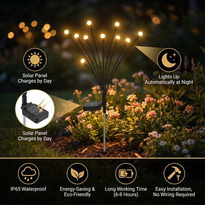 Solar Fireflies Garden Lights