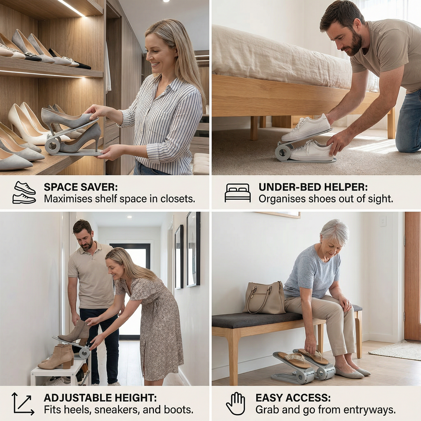 Shoe Organizer Practical Shoe Box Help