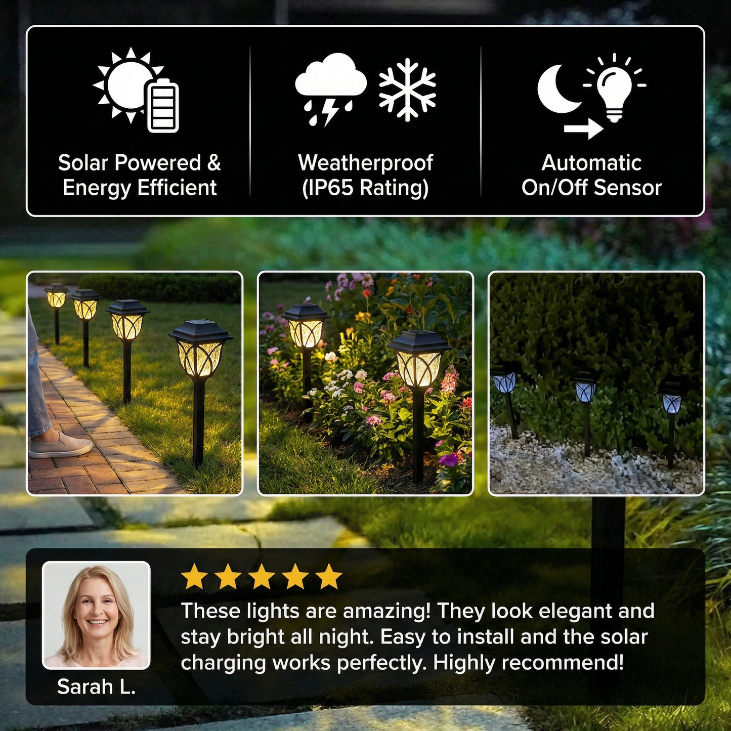 Solar Garden Lights Garden Decorative Lawn Ground Lights Outdoor Decorative Lighting Night Lights Solar Grid Lights