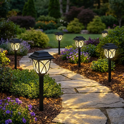 Solar Garden Lights Garden Decorative Lawn Ground Lights Outdoor Decorative Lighting Night Lights Solar Grid Lights
