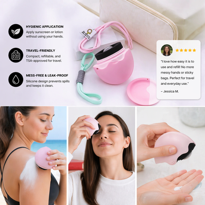 Sunscreen Applicator Removable Silicone Roller Cream Applicator