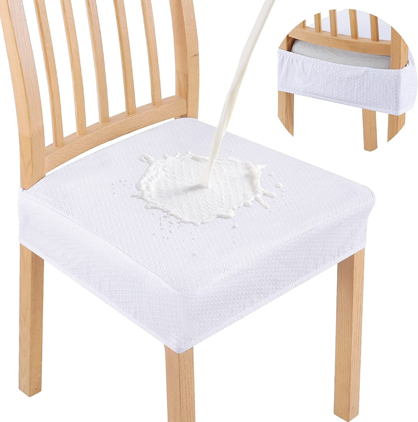 Waterproof Jacquard Chair Cushion Cover – Non-Slip & Easy Care