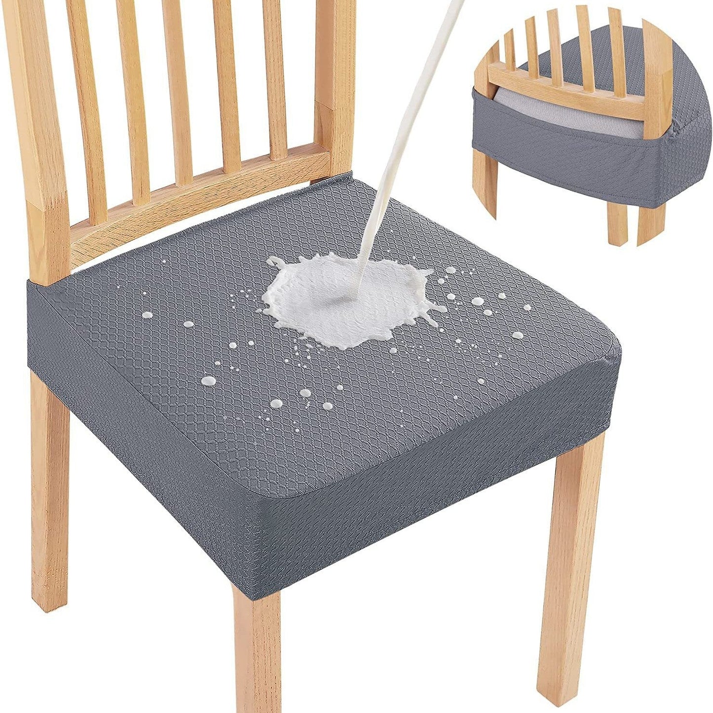 Waterproof Jacquard Chair Cushion Cover – Non-Slip & Easy Care