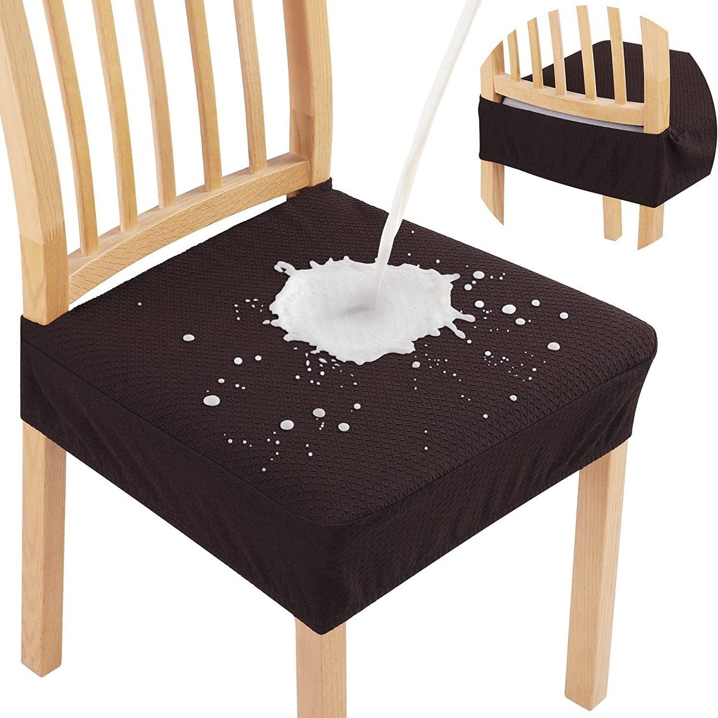 Waterproof Jacquard Chair Cushion Cover – Non-Slip & Easy Care