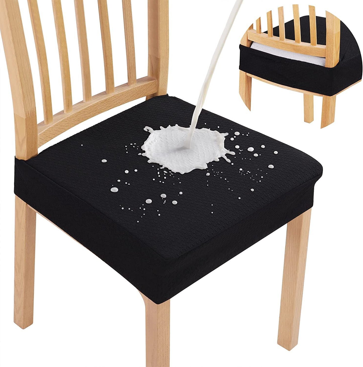Waterproof Jacquard Chair Cushion Cover – Non-Slip & Easy Care