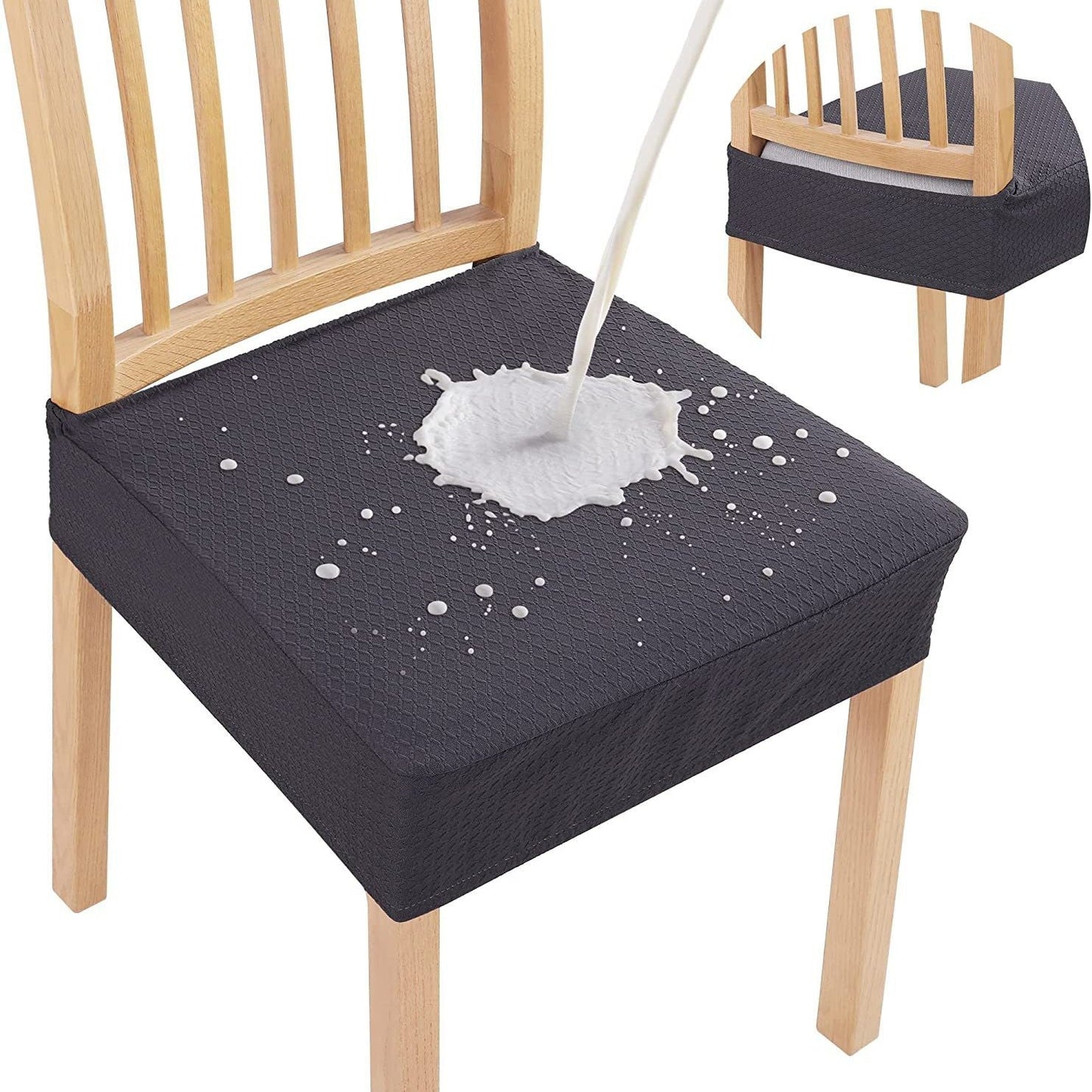 Waterproof Jacquard Chair Cushion Cover – Non-Slip & Easy Care