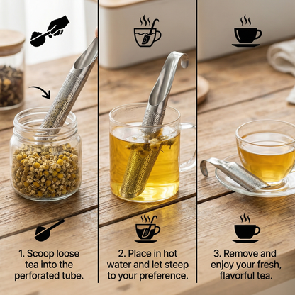 Practical and Handy Teaspoon Strainer