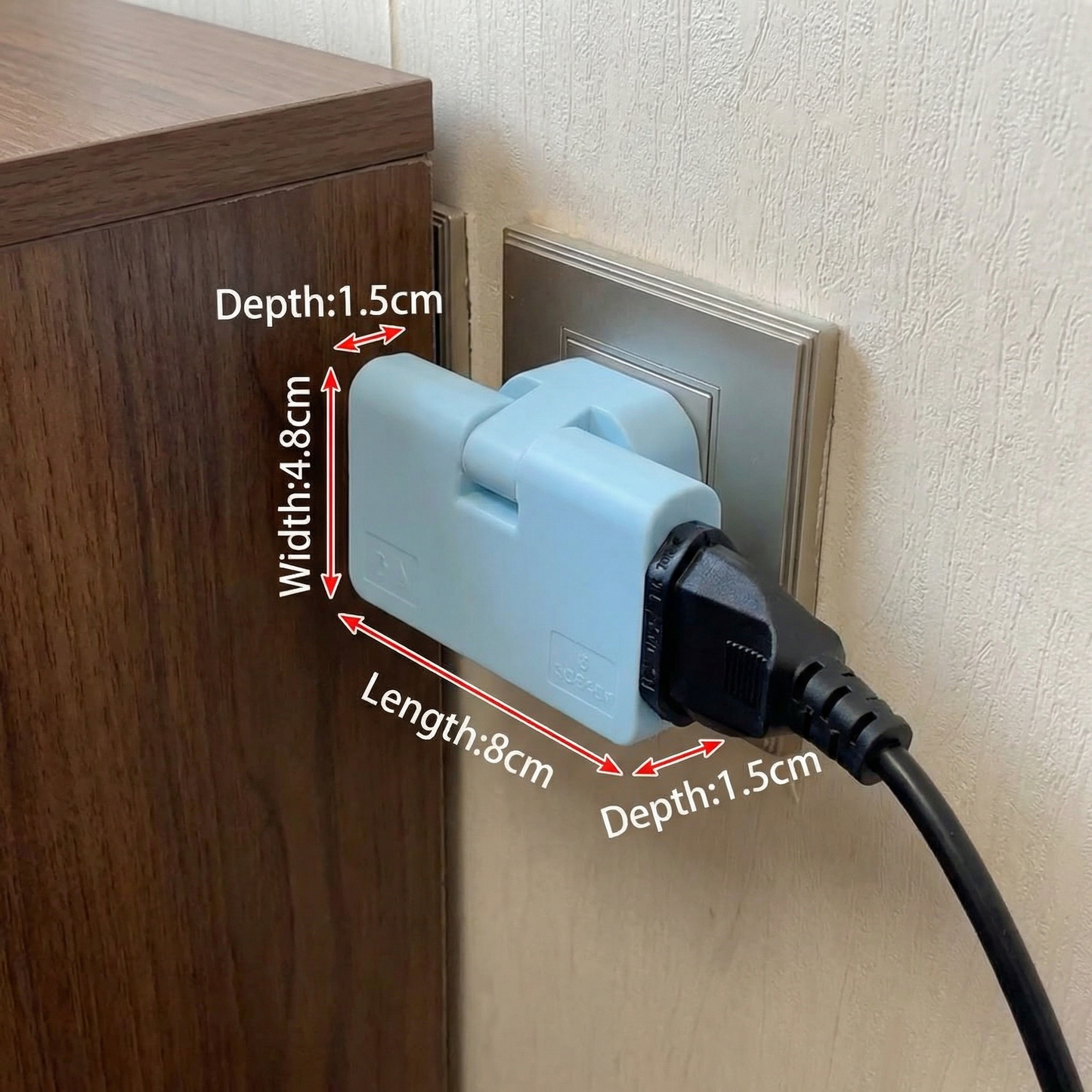 Multi-Angle Power Socket – Practical Solution for Tight Spaces