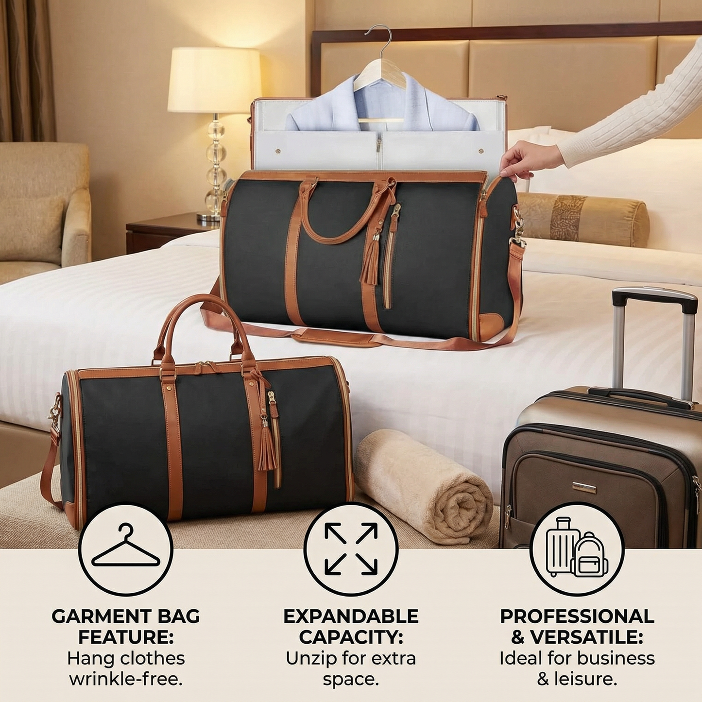 Travel Bag with Extra Space