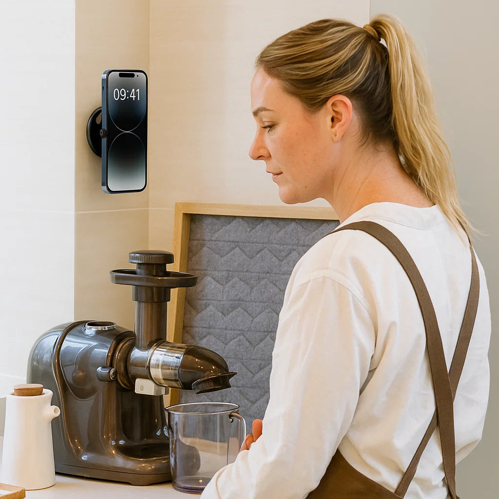 Magnetic Suction Cup – Extendable 360° Phone Holder with Vacuum Lock