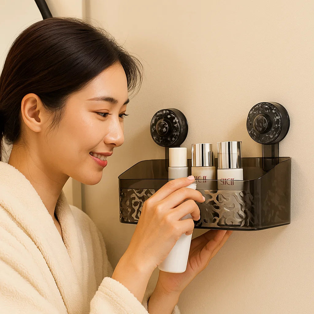 Suction Cup Bathroom Shelf