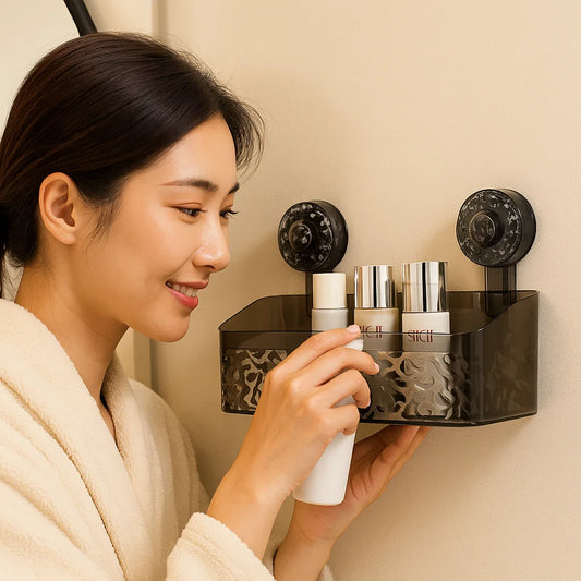 Suction Cup Bathroom Shelf