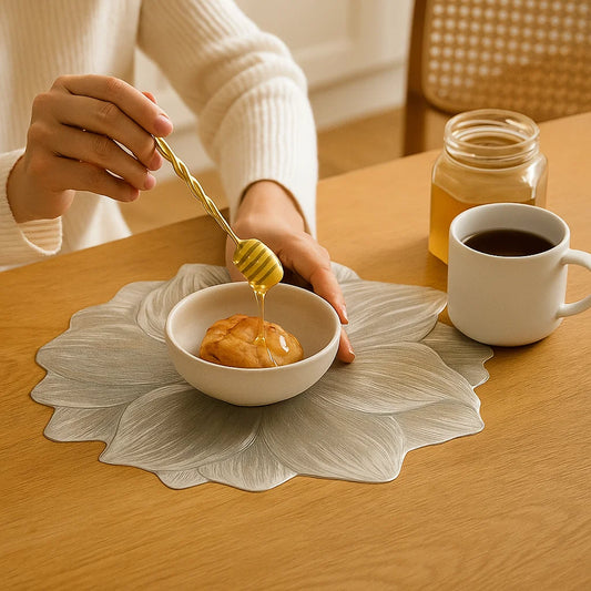 Creative Flower Table Set – Waterproof and Oil-Resistant