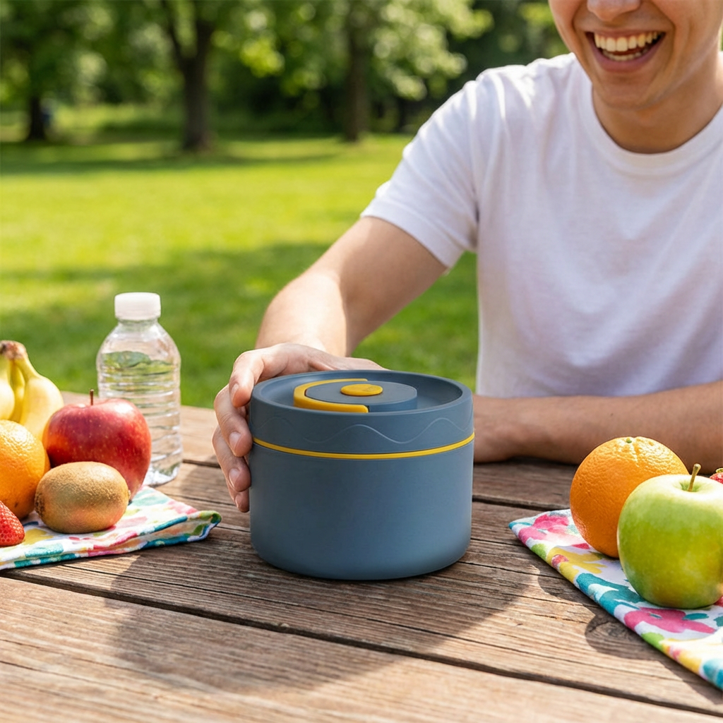 3-Piece Lunch Box Set – Insulated, Leak-Proof & Practical for On-the-Go