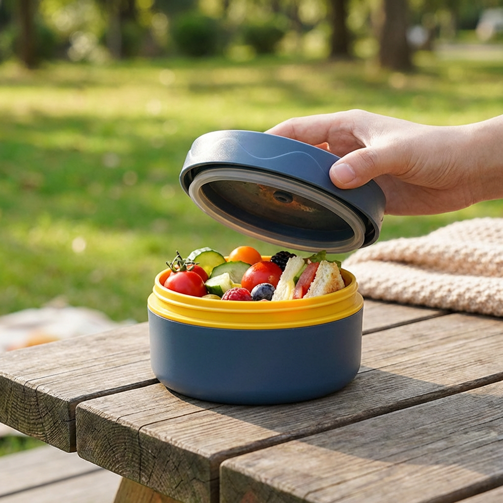3-Piece Lunch Box Set – Insulated, Leak-Proof & Practical for On-the-Go