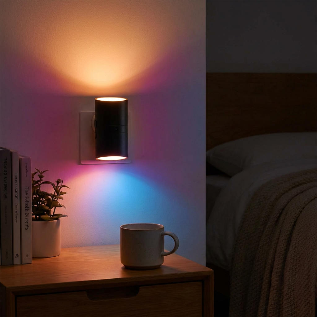 LED Plug-in Night Light – Dimmable with Light Sensor for a Cozy Home