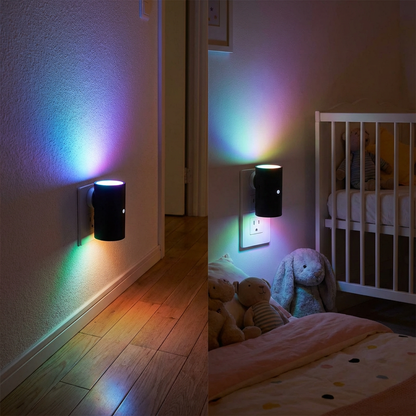 LED Plug-in Night Light – Dimmable with Light Sensor for a Cozy Home