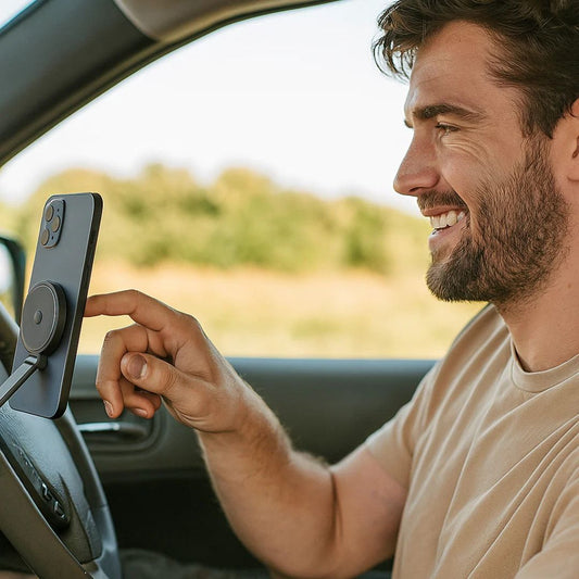 Magnetic Suction Cup – Extendable 360° Phone Holder with Vacuum Lock