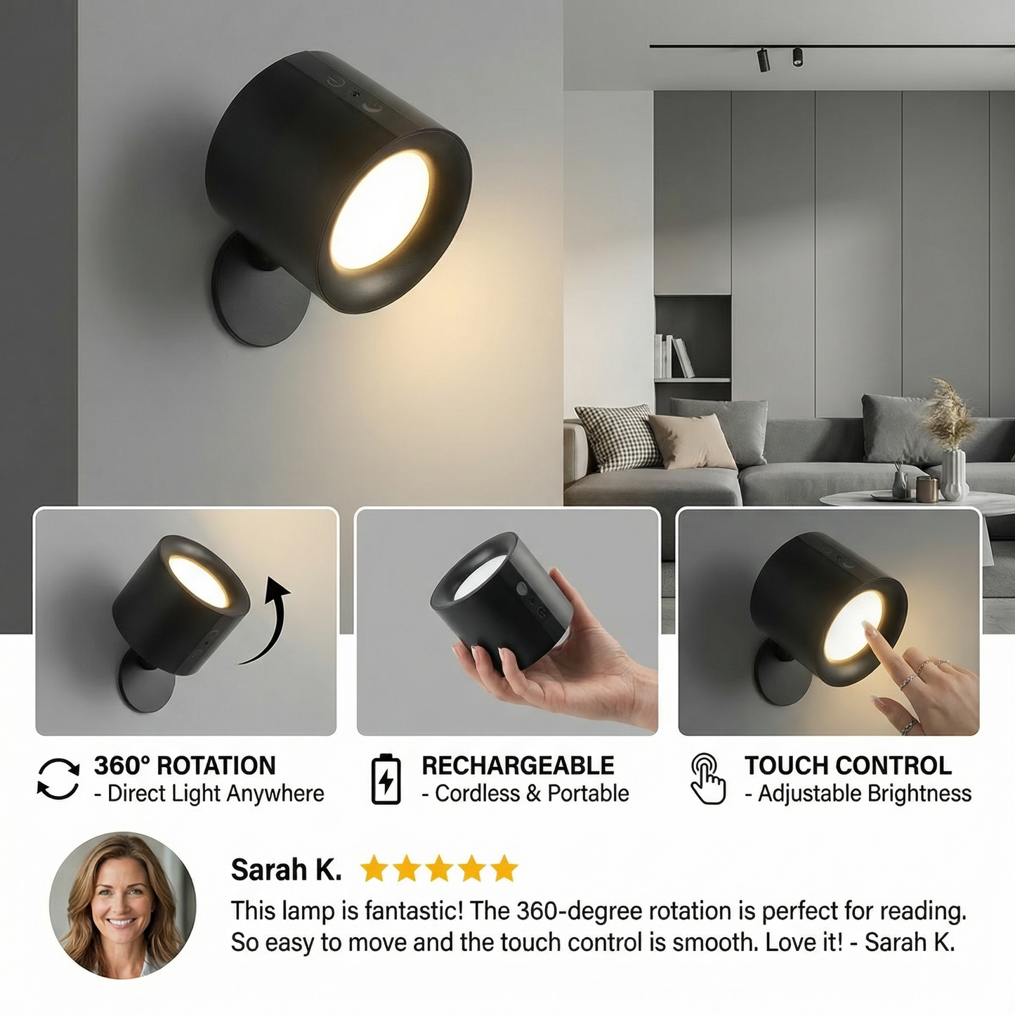 LED 360 ° Wall Lamp