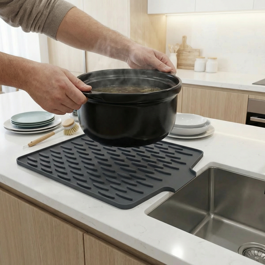 Angled Silicone Drip Mat – Heat Resistant and Non-Slip