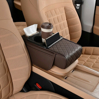 Multifunctional Car Armrest with Cup Holder & Storage