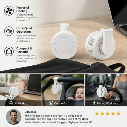 Compact USB Mini Fan – Quiet, Powerful & Versatile for Use Anywhere