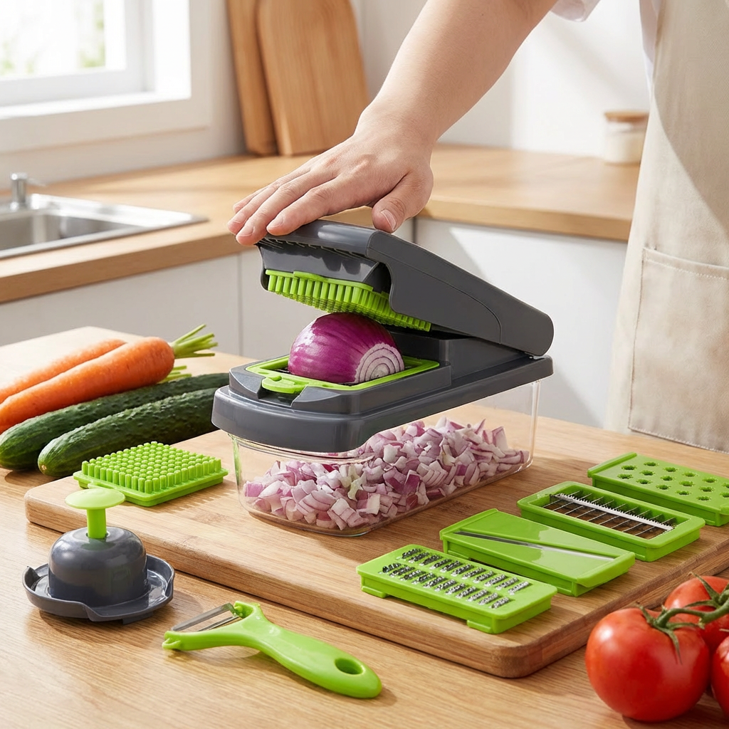 15-in-1 Fruit & Vegetable Slicer – Slice, Dice & Grate